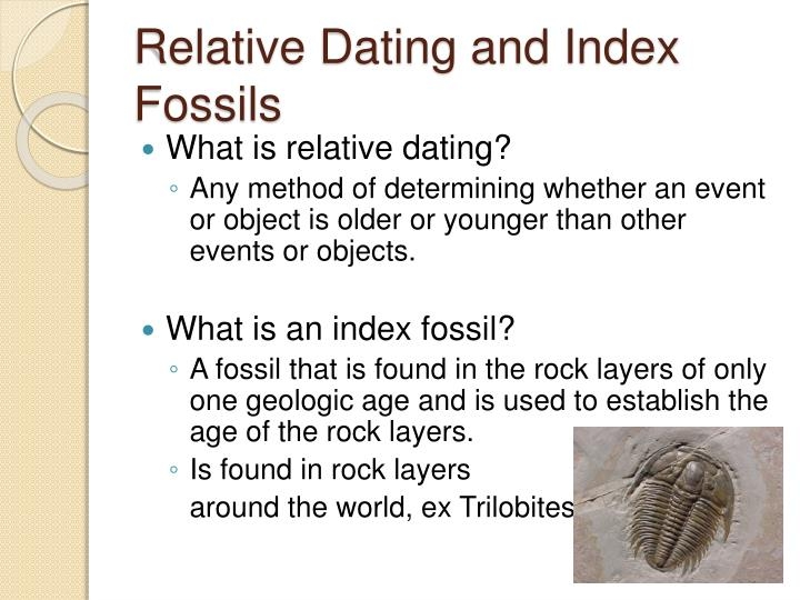 absolute vs relative dating of fossils